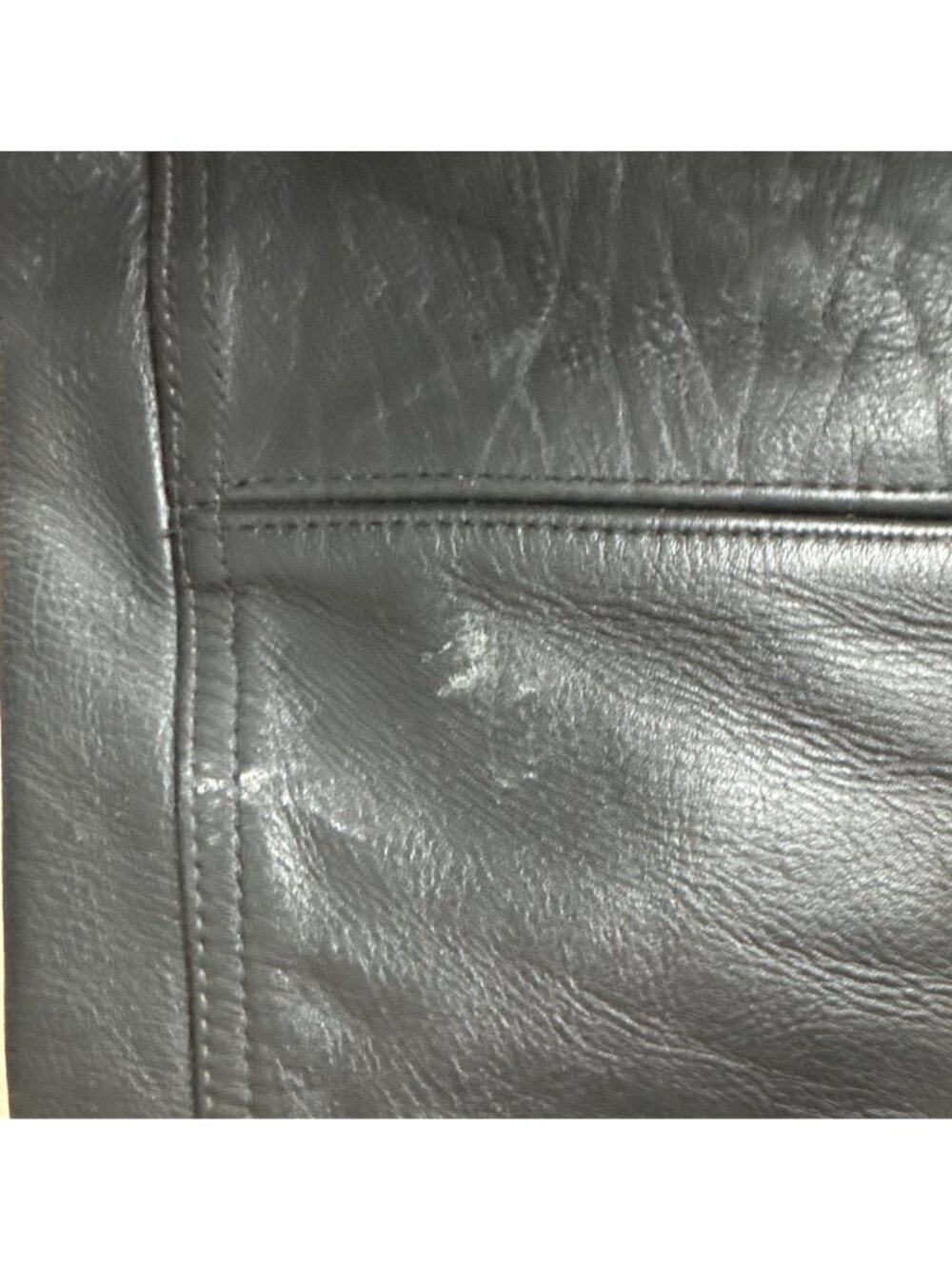 Black Leather Motorcycle Chaps With Adjustable Waist & Brass Details Made In USA - Picture 9 of 9